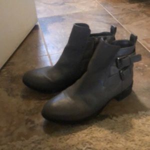 Gray booties